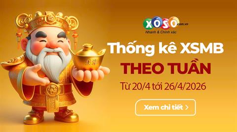 XSMB tuần qua có gì? Tuần từ 20/4/2026 đến 26/4/2026