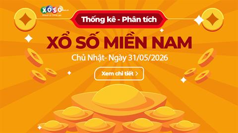 Thống Kê XSMN 31/5/2026 - Tổng Hợp XS Miền Nam Chủ Nhật Ngày 31/5