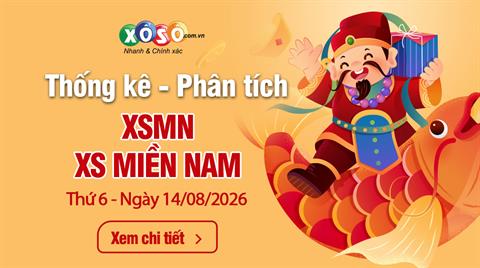 Thống Kê XSMN 14/8/2026 - Phân Tích Xổ Số Miền Nam Thứ 6 ngày 14/8