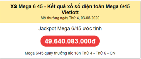 Thống kê Vietlott 03062020 - Phân tích Xổ số Mega 645 03-06 Thứ 4 hình ảnh Thong ke Vietlott 03062020 - Phan tich Xo so Mega 645 03-06 Thu 4 hinh anh