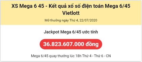 Thống kê Vietlott 22072020 - Phân tích Xổ số Mega 645 22-07 Thứ 4 hình ảnh Thong ke Vietlott 22072020 - Phan tich Xo so Mega 645 22-07 Thu 4 hinh anh