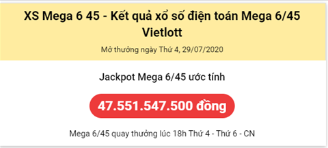 Thống kê Vietlott 29072020 - Phân tích Xổ số Mega 645 29-07 Thứ 4 hình ảnh Thong ke Vietlott 29072020 - Phan tich Xo so Mega 645 29-07 Thu 4 hinh anh