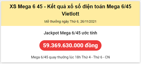 Thong ke Vietlott 26112021 hinh anh
