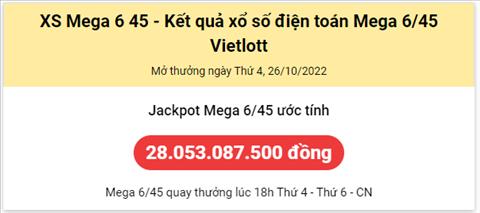 Thong ke Vietlott 26102022 - Phan tich Xo so Mega 645 26-10 Thu 4 hinh anh