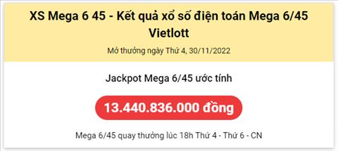 Thong ke Vietlott 30112022 - Phan tich Xo so Mega 645 30-11 Thu 4 hinh anh