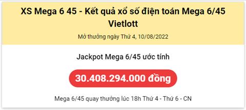 Thong ke Vietlott 10082022 - Phan tich Xo so Mega 645 10-08 Thu 4 hinh anh