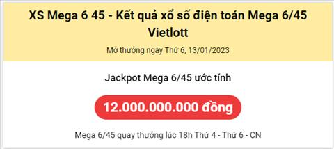 Thong ke Vietlott 13012023 - Phan tich Xo so Mega 645 Thu 6 hinh anh